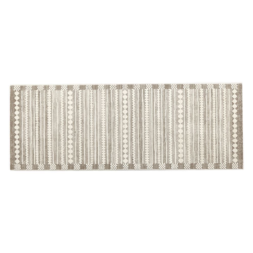 Tapete Para Sala Ou Quarto Atenas 67X180 Cm Havan Casa - Bege Losango