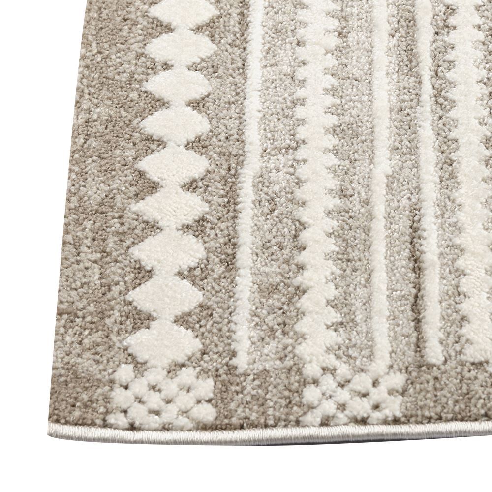 Tapete Para Sala Ou Quarto Atenas 67X180 Cm Havan Casa - Bege Losango