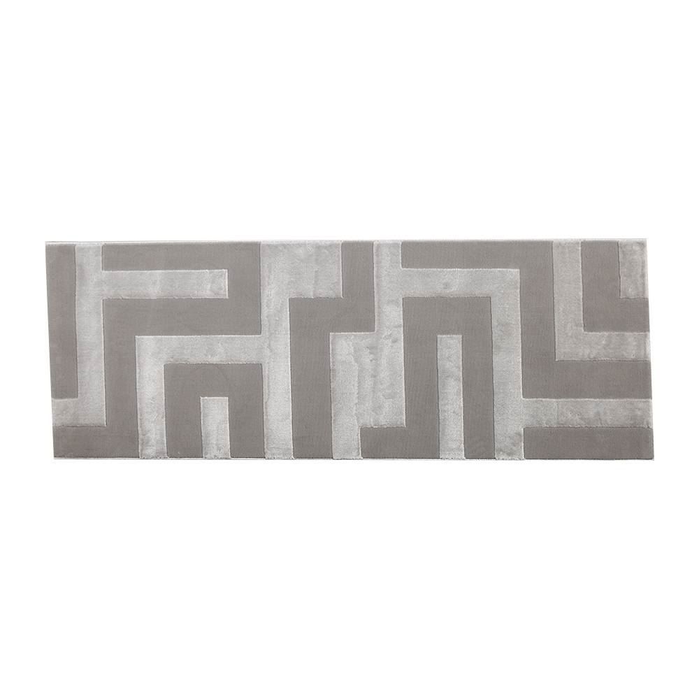 Tapete Passadeira Provence 66X180 Cm Havan Casa - Cinza Geométrico