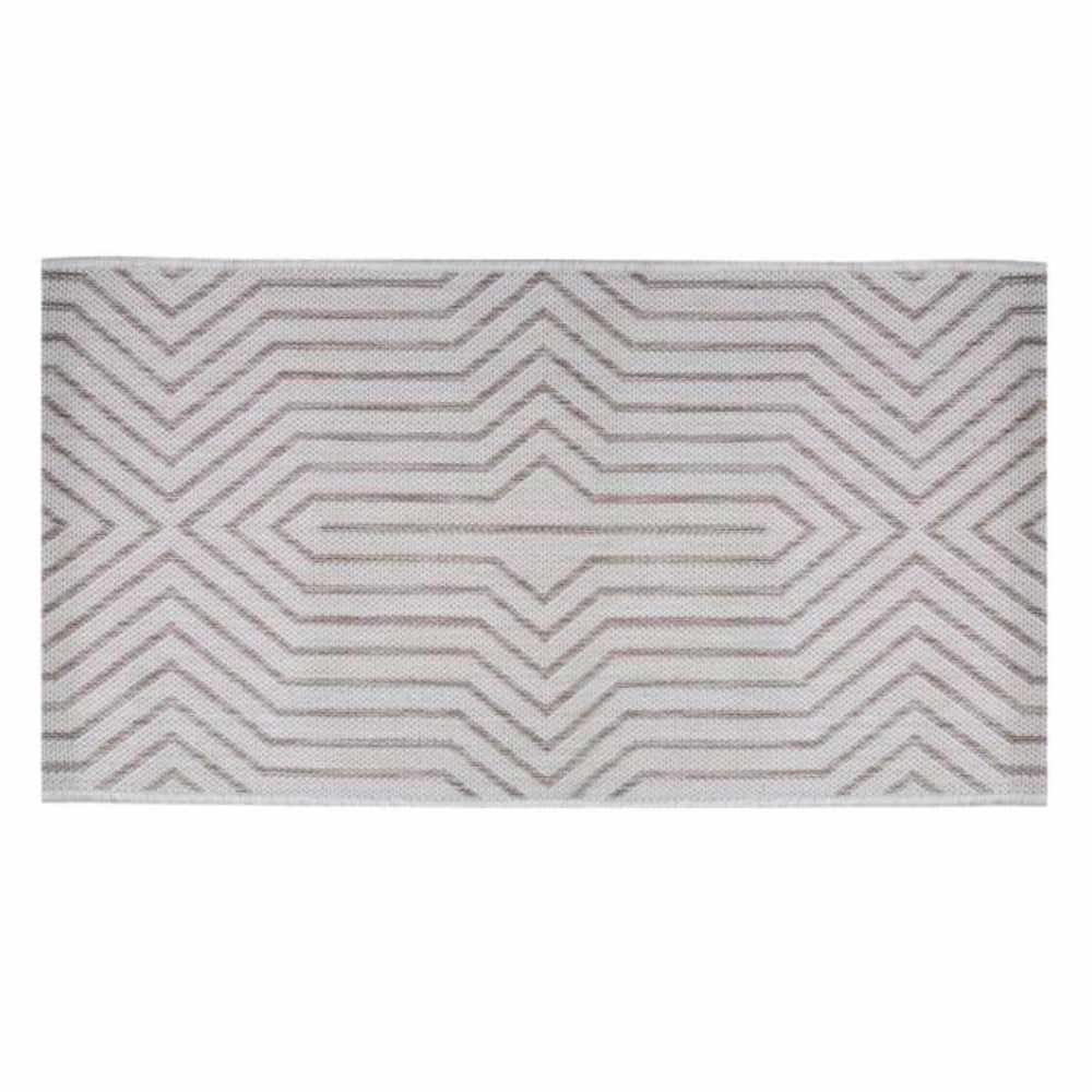 Tapete Passadeira Amazonas 0,80X1,50 M Havan Casa - Linhas Bege