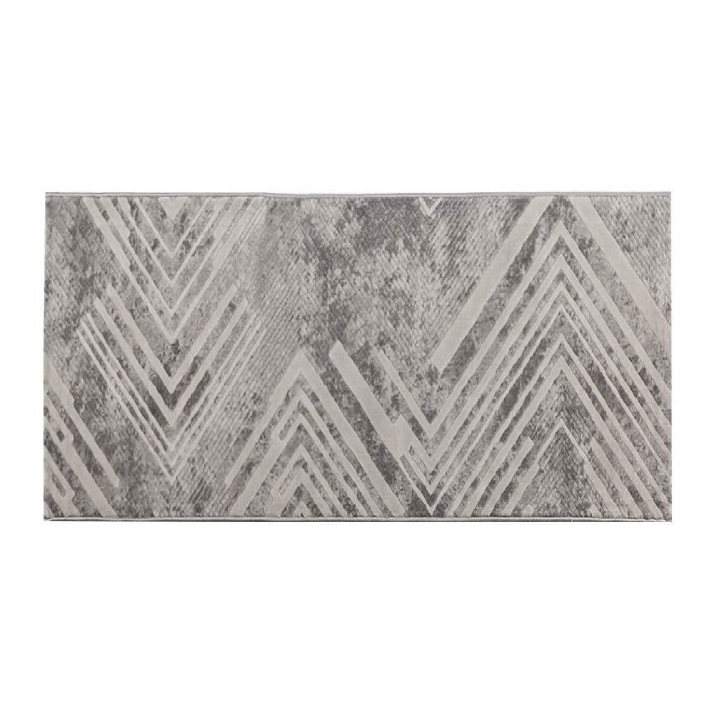 Tapete Para Quarto E Sala 80X150 Cm Platinium Havan Casa - Cinza Com Bege