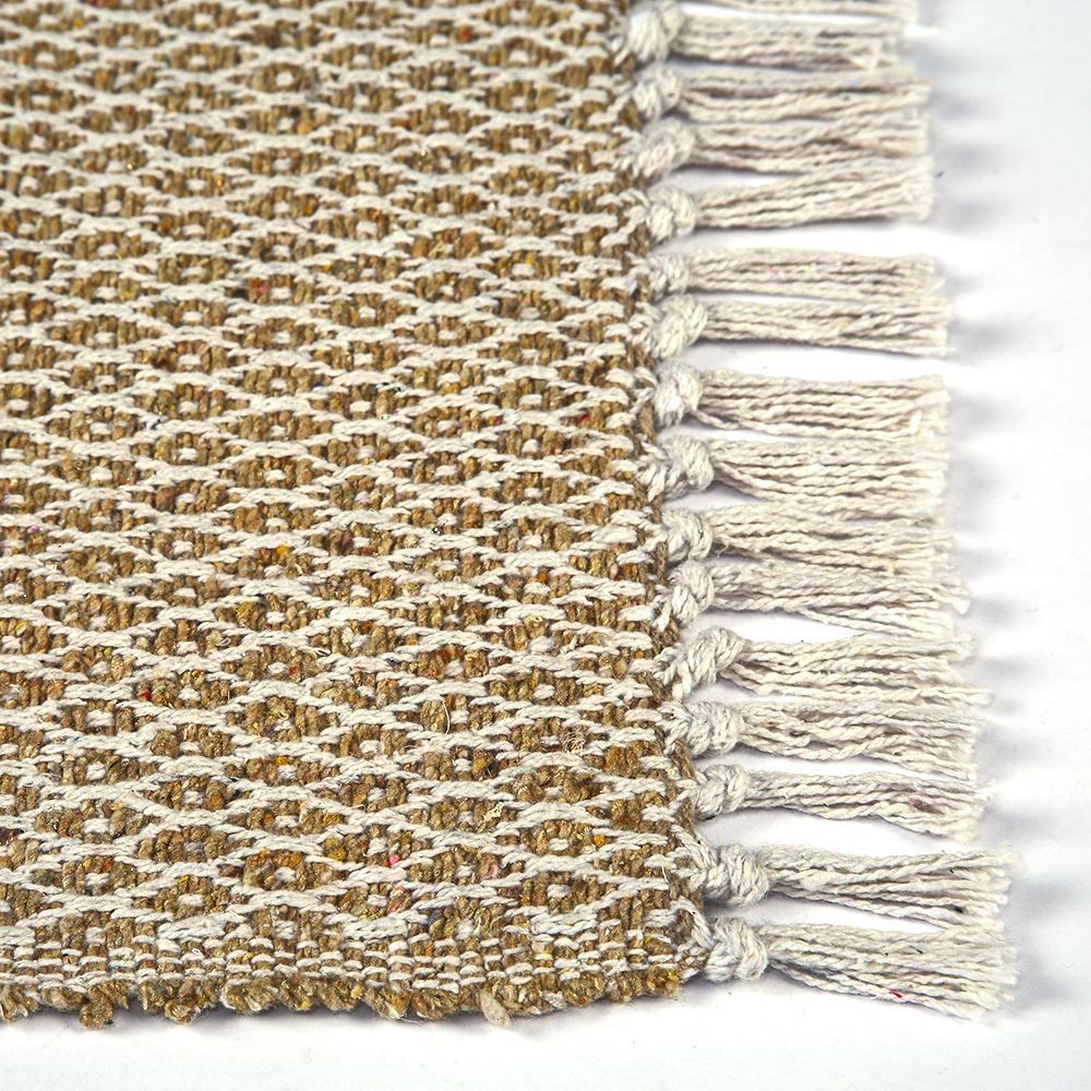 Tapete Para Quarto Ou Sala Ravi 40X60 Cm Havan Casa - Losango Bege