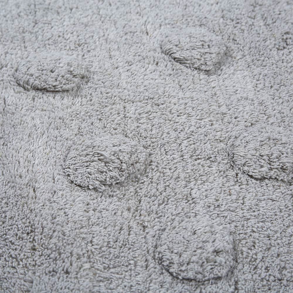 Tapete Redondo Infantil 110X110 Cm Poa Havan Casa - Cinza