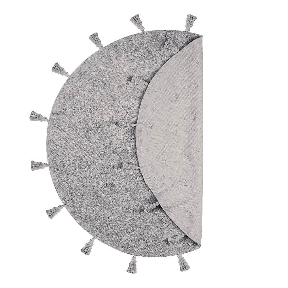 Tapete Redondo Infantil 150 Cm Poa Havan Casa - Cinza