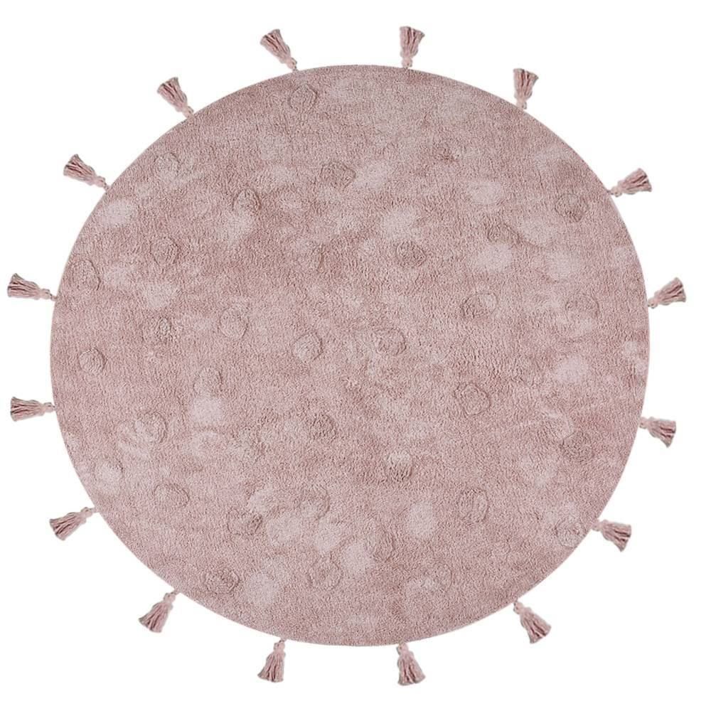 Tapete Redondo Infantil 150 Cm Poa Havan Casa - Rosa