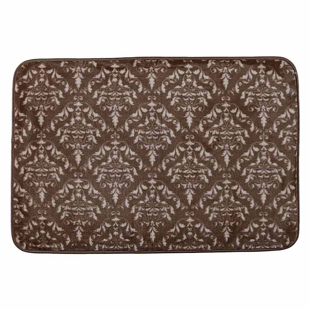 Tapete Sevilha Antiderrapante 60X90cm Solecasa - Arabesco Marrom