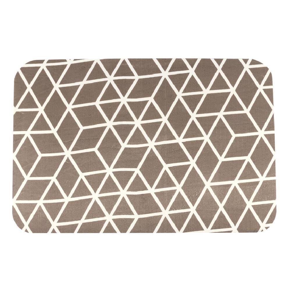 Tapete Para Sala Tecil 40X60 Cm Havan - Losango Marrom