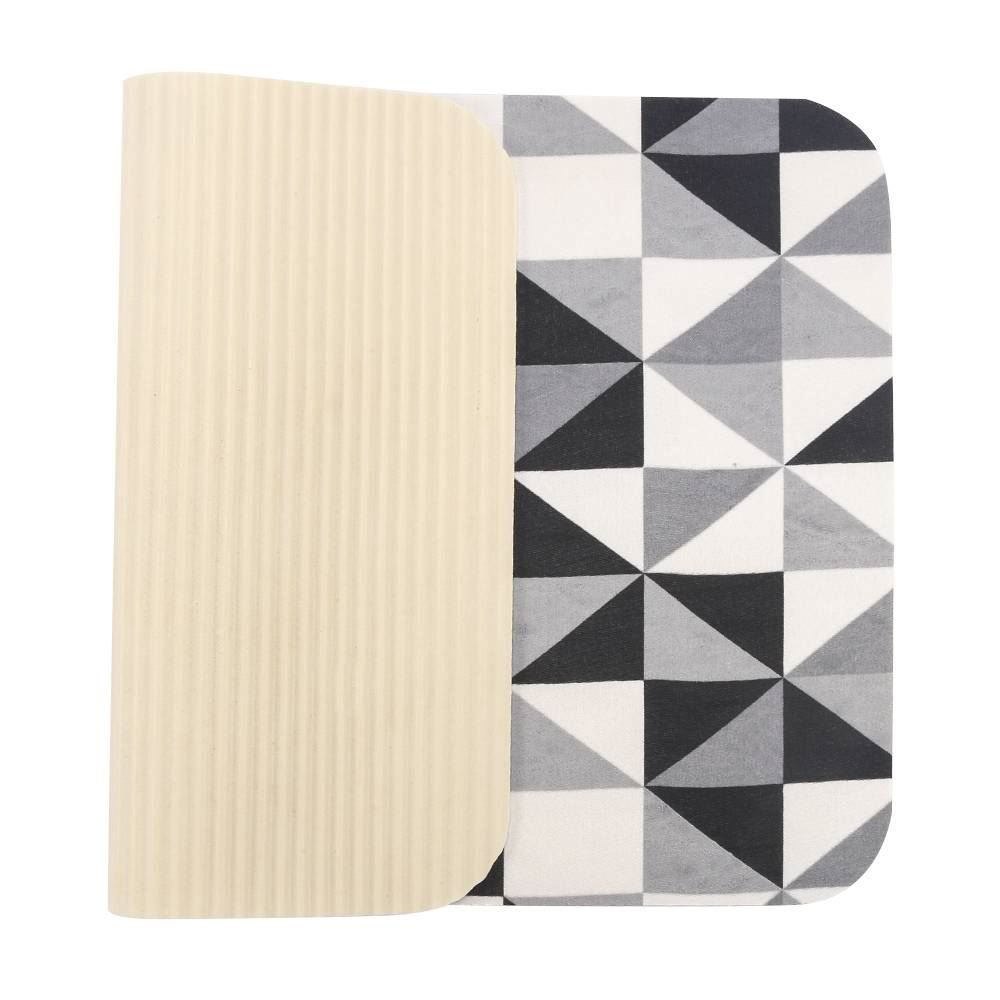 Tapete Para Sala Tecil 40X60 Cm Havan Casa - Geométrico Preto