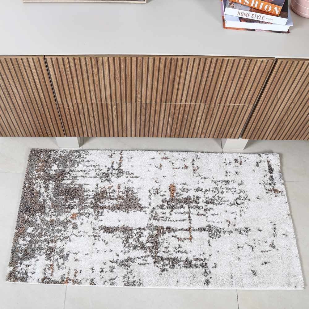 Tapete Tokyo 0,80X1,50 Havan Casa - Bege Cinza