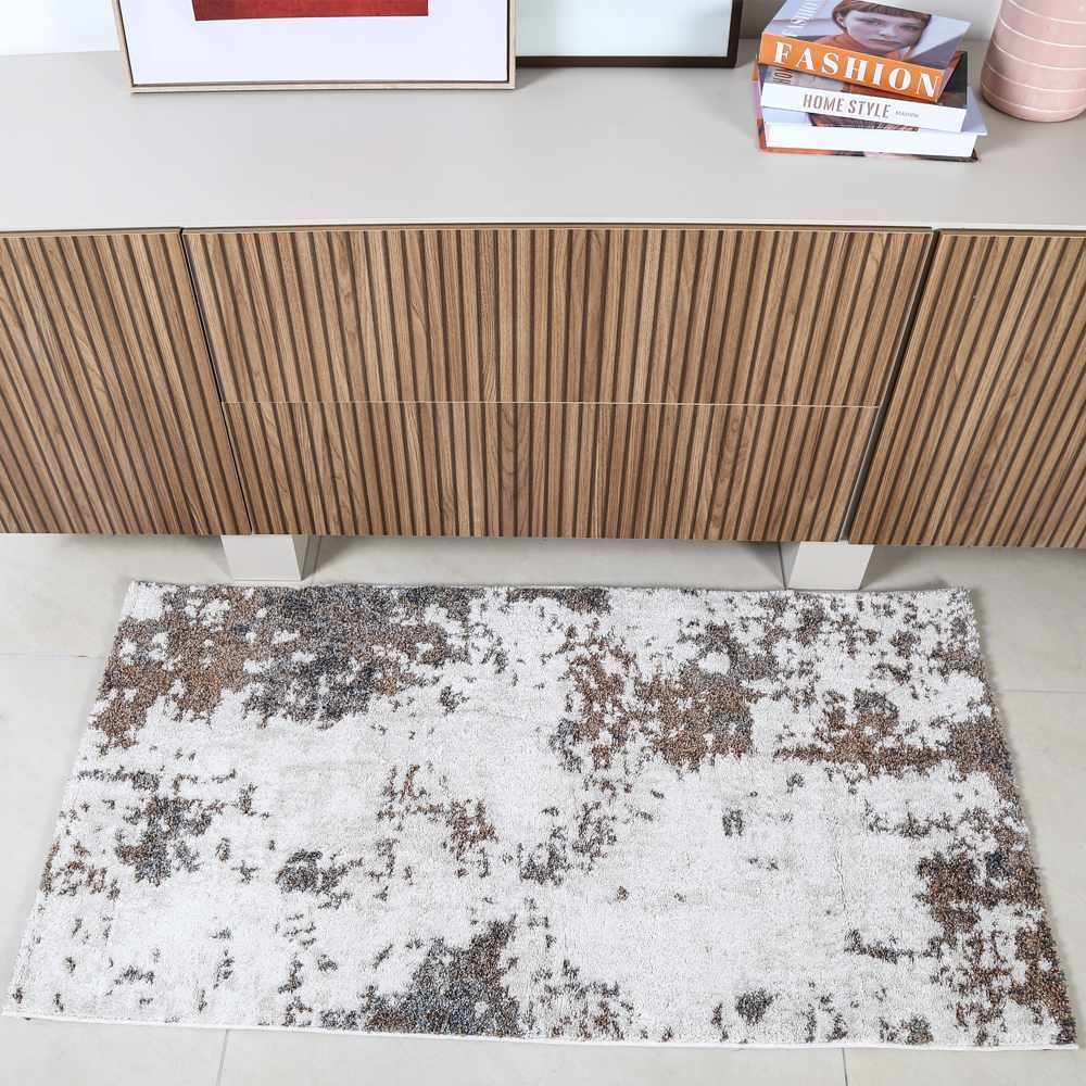 Tapete Tokyo 0,80X1,50 Havan Casa - Cinza e Bege