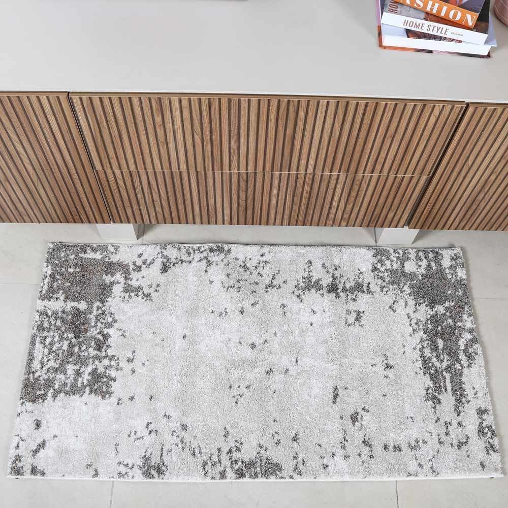 Tapete Tokyo 0,80X1,50 Havan Casa - Bege e Cinza