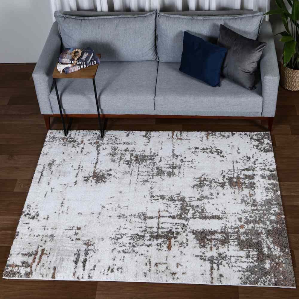 Tapete Para Sala Tokyo 2,00X2,50 M Havan Casa - Off e Cinza