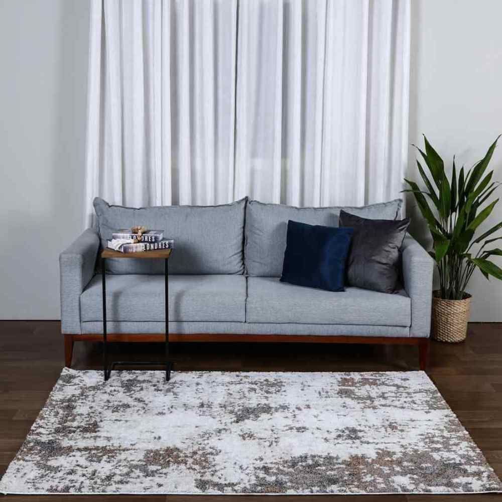 Tapete Para Sala Tokyo 2,00X2,50 M Havan Casa - Cinza e Bege