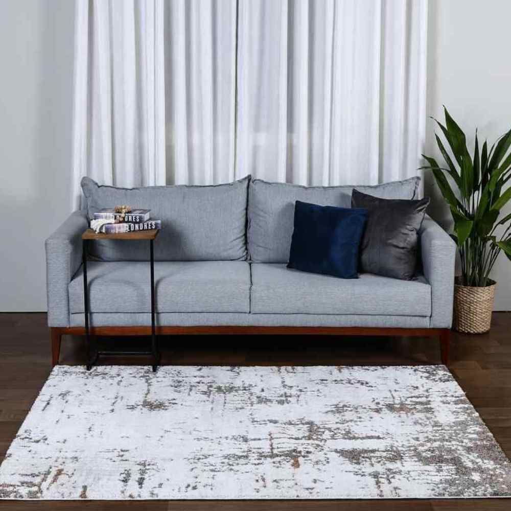 Tapete Quarto E Sala Tokyo 2,00X3,00 Metros Havan Casa - Bege e Cinza