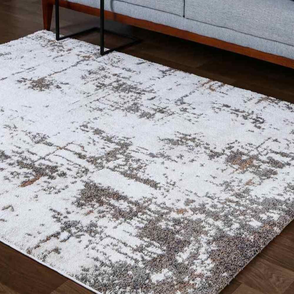 Tapete Para Sala Tokyo 2,40X3,00 M Havan Casa - Cinza Com Bege