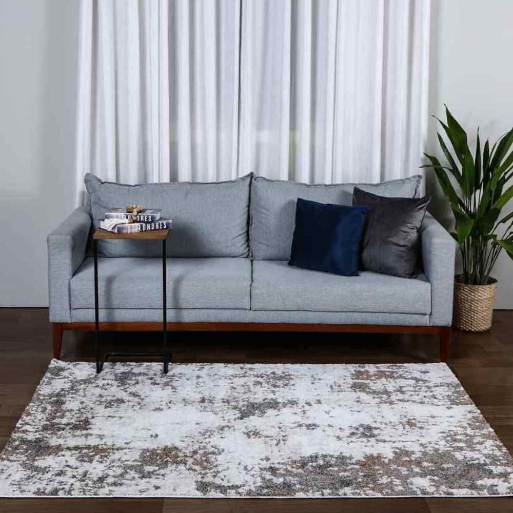 Tapete Para Sala Tokyo 2,40X3,00 M Havan Casa - Cinza e Bege 09A