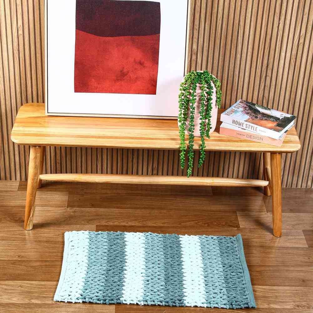 Tapete Para Banheiro Tresse 45X75 Cm Havan - Verde