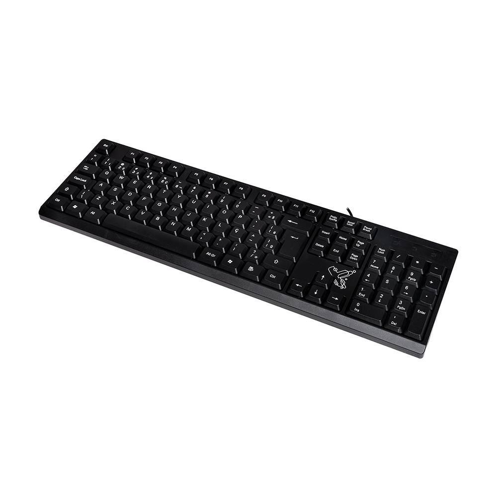 Teclado Com Fio Maxprint Universitário - Preto
