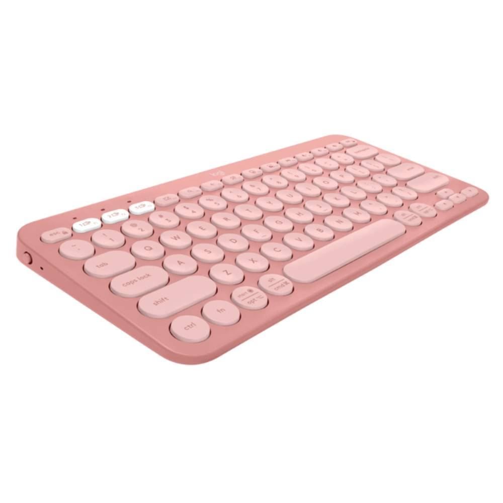 Teclado Sem Fio Logitech K380s Rosa