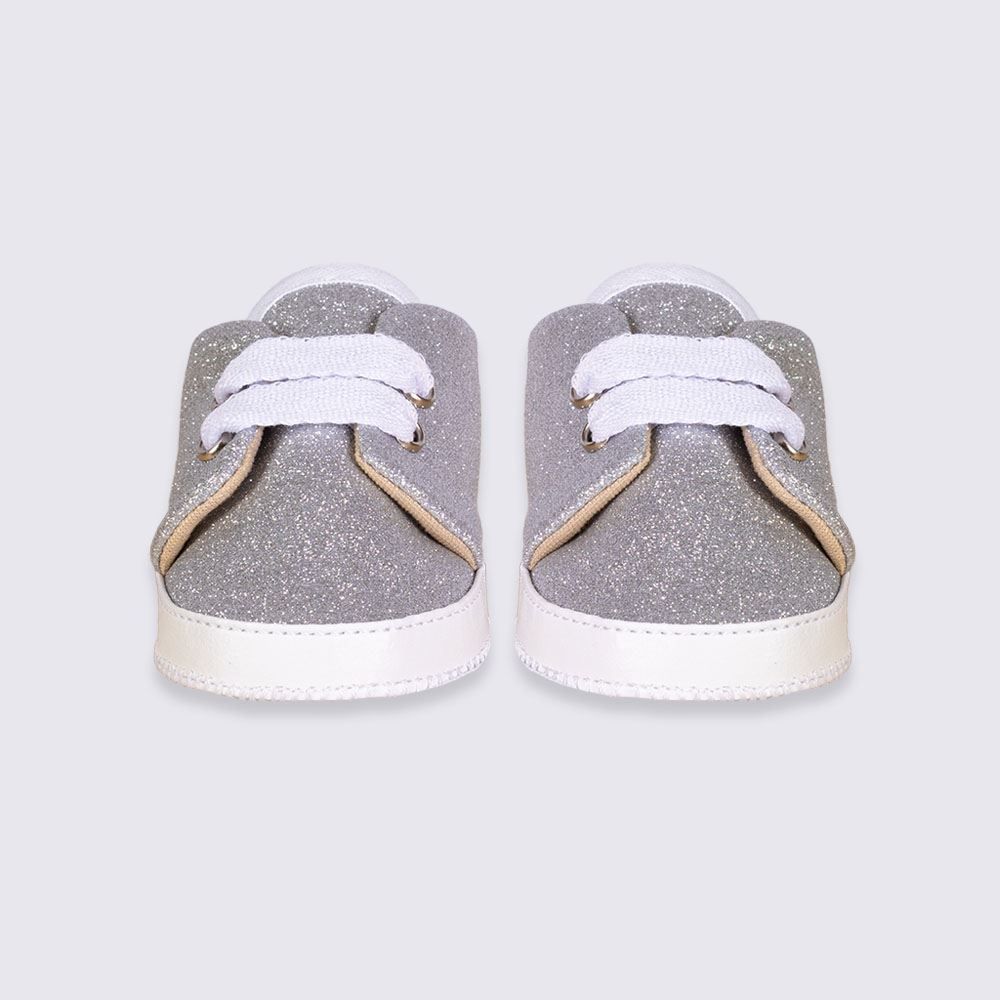 Tênis Bebê Menina Com Glitter 0 a 8 Meses Yoyo Baby