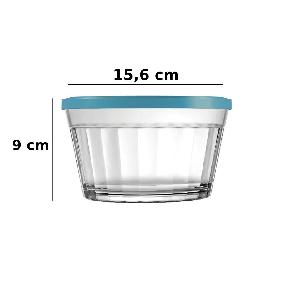 Tigela Americano Com Tampa Nadir 1 Litro - Cores Sortidas
