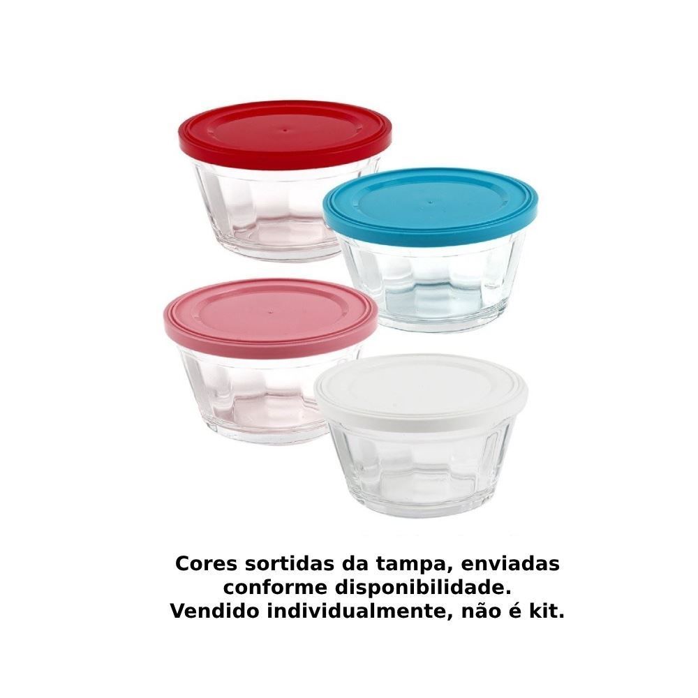 Tigela Americano Com Tampa Nadir 1 Litro - Cores Sortidas