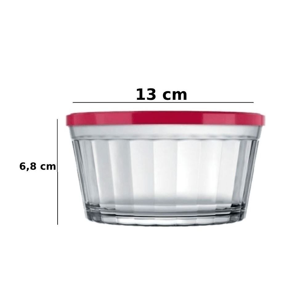 Tigela Americano com Tampa Nadir 600Ml - Cores Sortidas