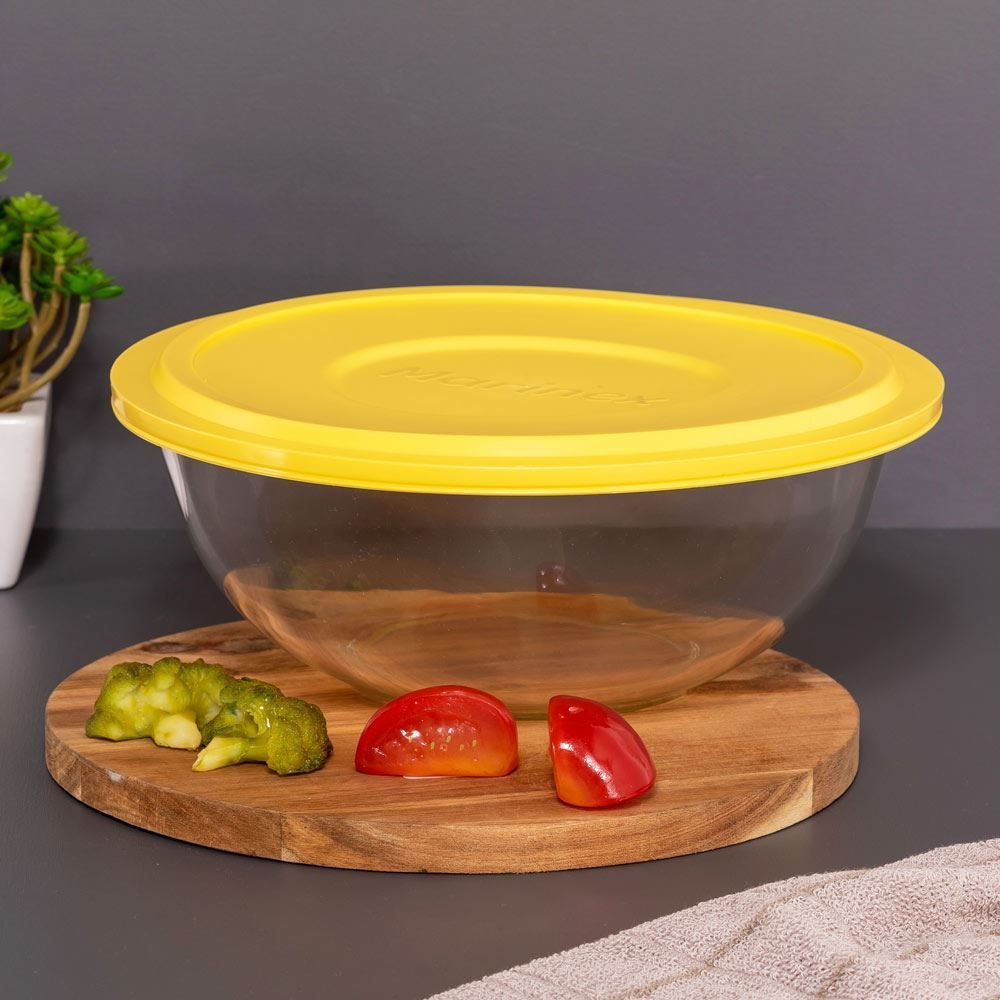 Tigela Plus com Tampa 3 Litros Marinex - Colors