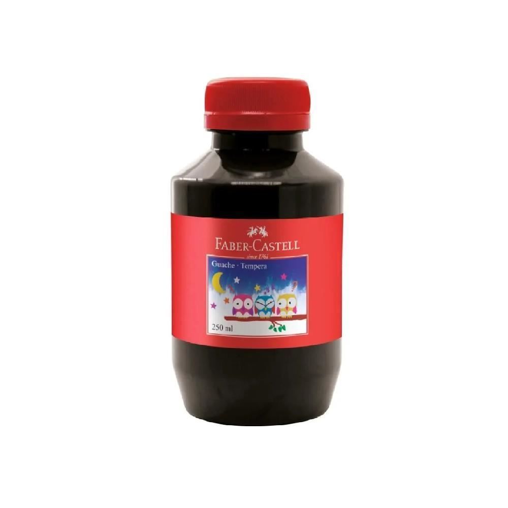 Tinta Guache Preto Faber Castell - 250 ml