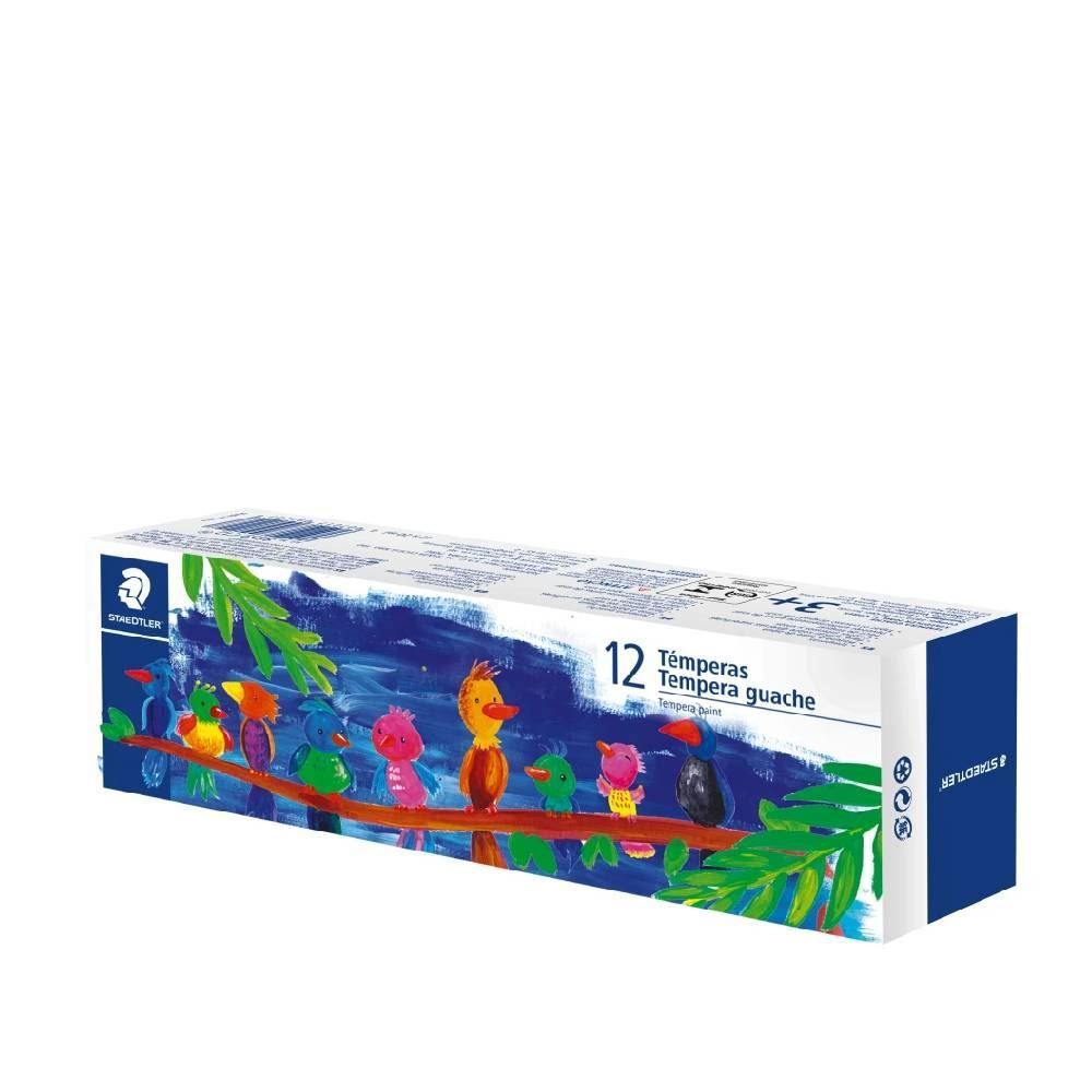 Tinta Guache Tempera 20Ml Staedtler - 12 Cores