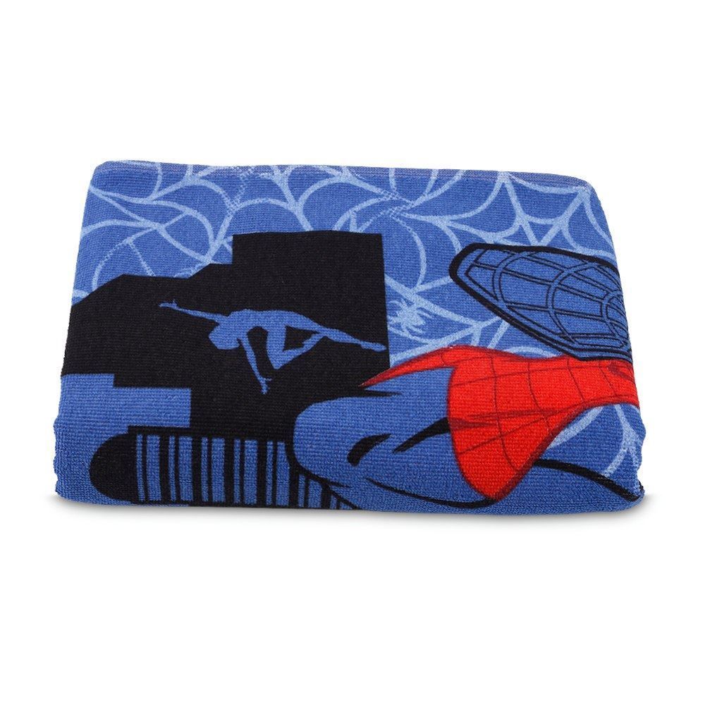 Toalha Aveludada Infantil Homem Aranha Lepper - Azul