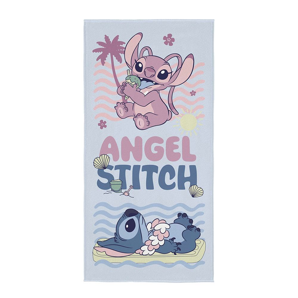 Toalha De Praia Aveludada Lepper - Stitch