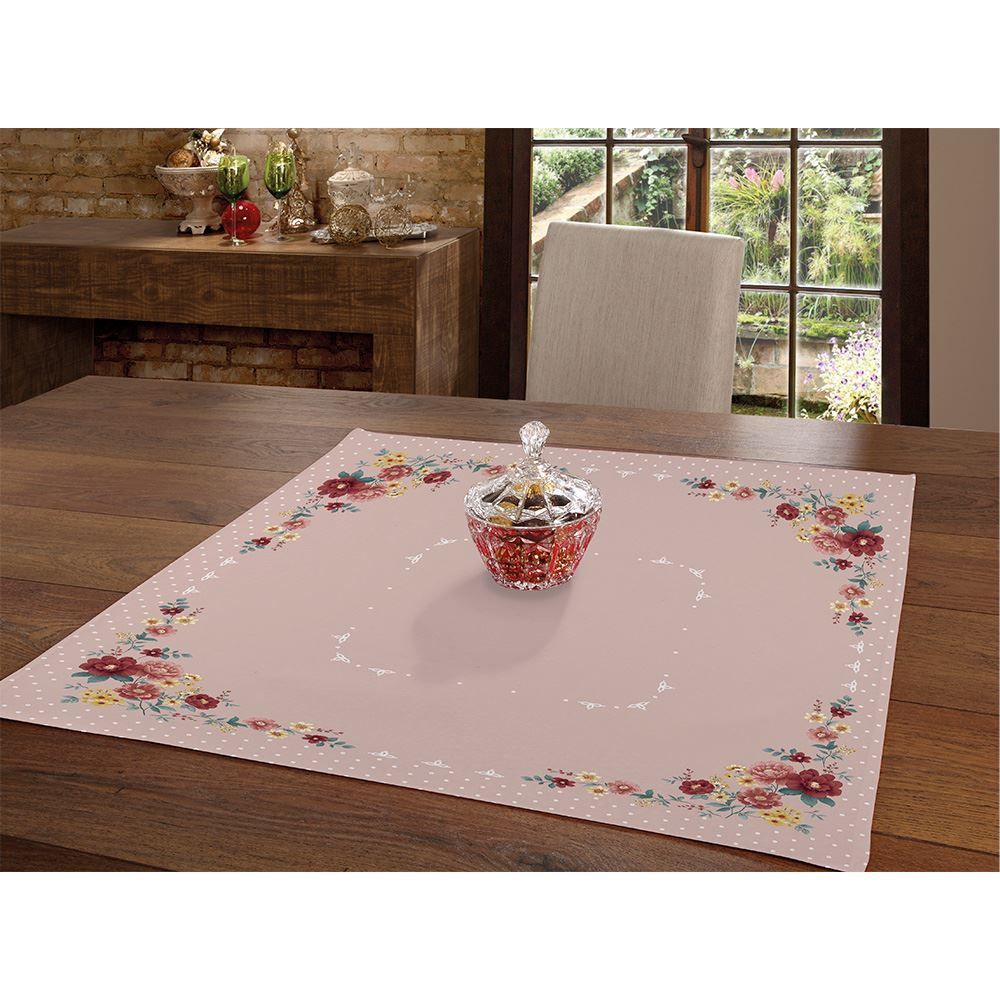 Toalha Centro De Mesa Clean Döhler - Flores Vintage