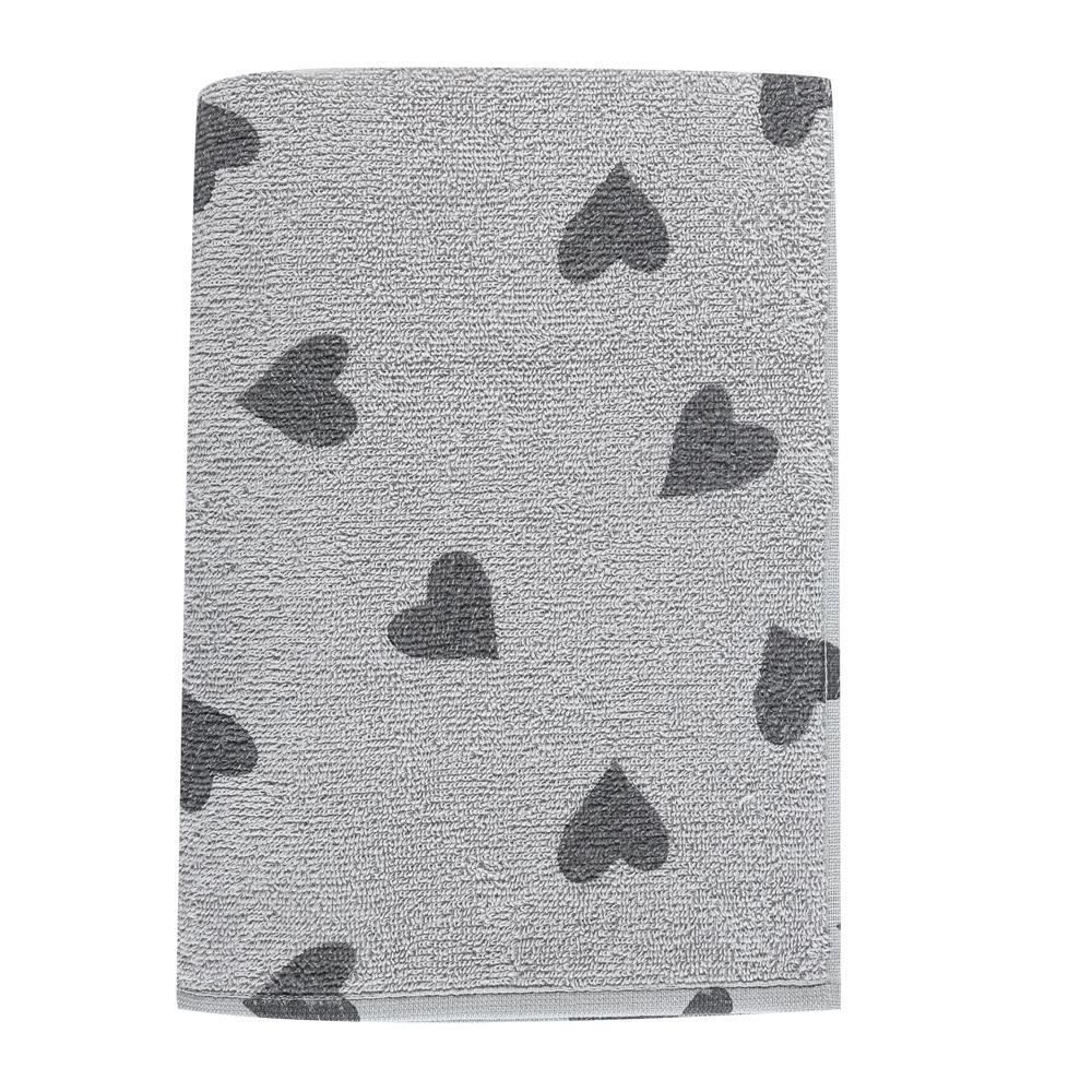 Toalha De Banho 100% Algodão Cancún Havan Casa - Cinza Vapor Coração