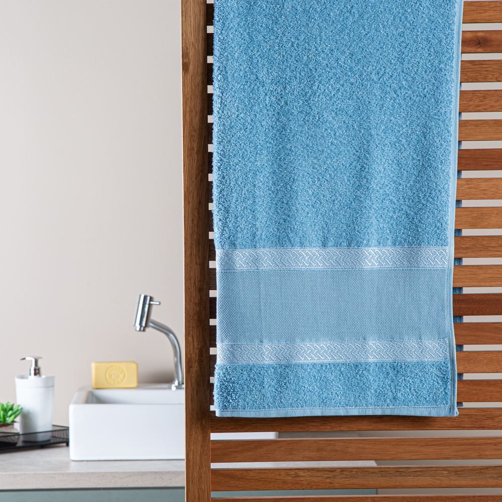Toalha De Banho 100% Algodão Creative Havan Casa 1 Pç - Azul 