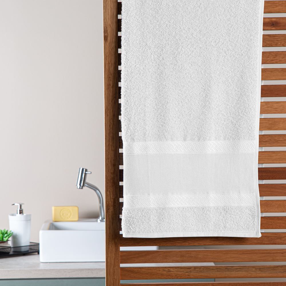 Toalha De Banho 100% Algodão Creative Havan Casa 1 Pç - Branco