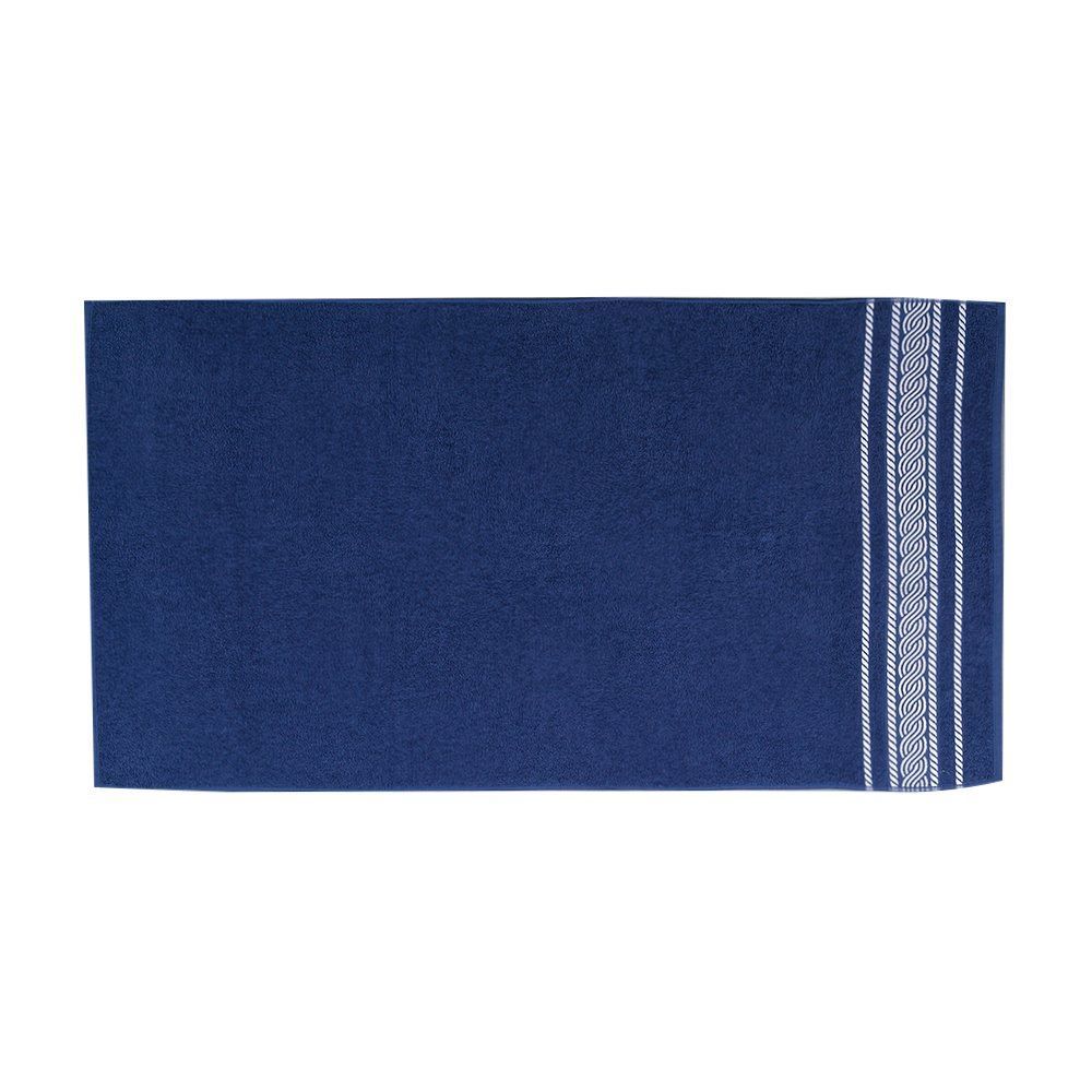 Toalha De Banho 100% Algodão Napole Havan Casa - Azul Marinho