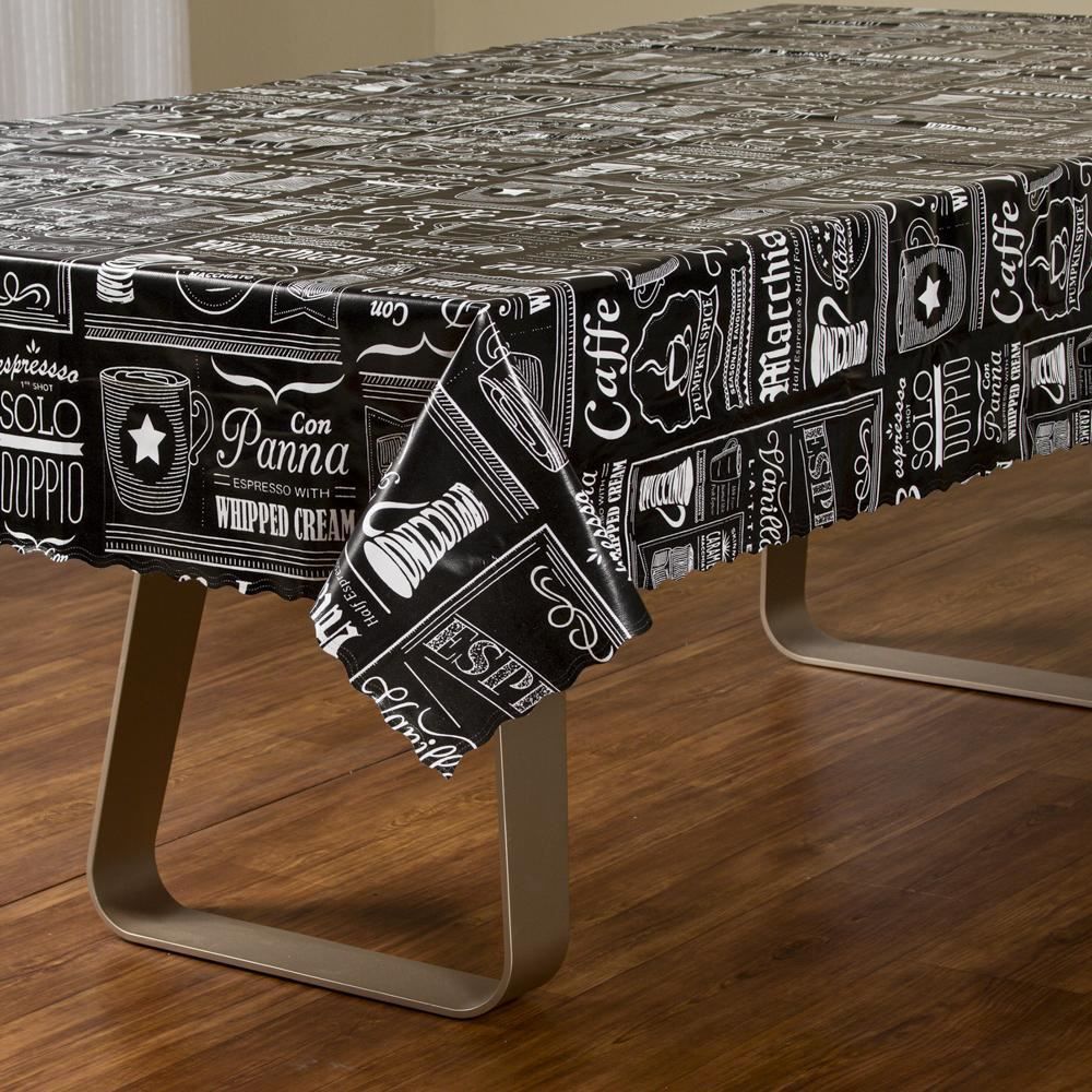 Toalha De Mesa 1,38X3,00 M Térmica Até 80° Salehtex - Café Expresso Preto