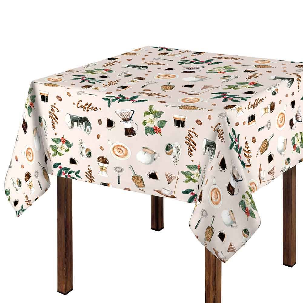 Toalha De Mesa 1,40 X 1,40M Clean Renova Döhler - Café Brasil