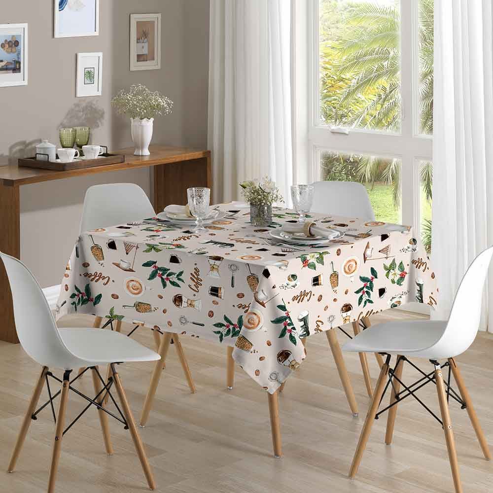 Toalha De Mesa 1,40 X 1,40M Clean Renova Döhler - Café Brasil