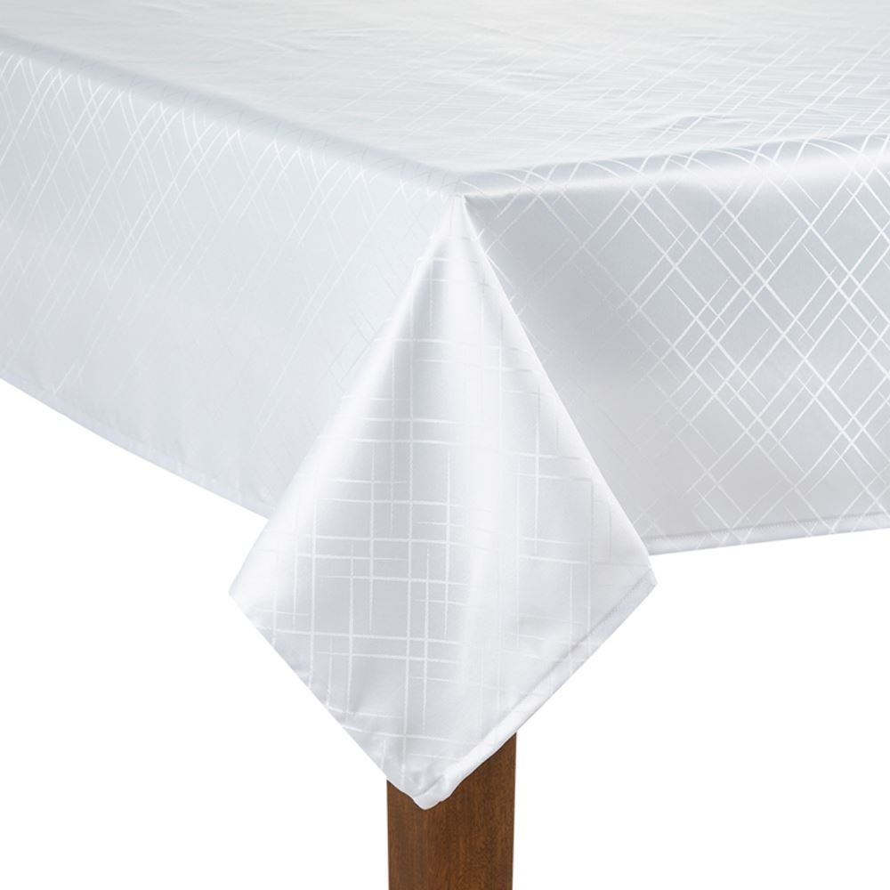 Toalha De Mesa 1,40X2,10M Requinte Döhler - Branco TJ-5795
