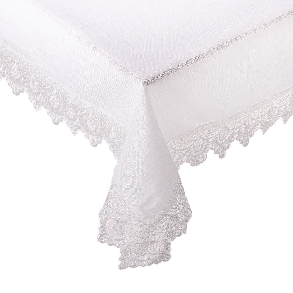 Toalha De Mesa 1,60X2,50M Renda Guipir Finecasa - Paris 