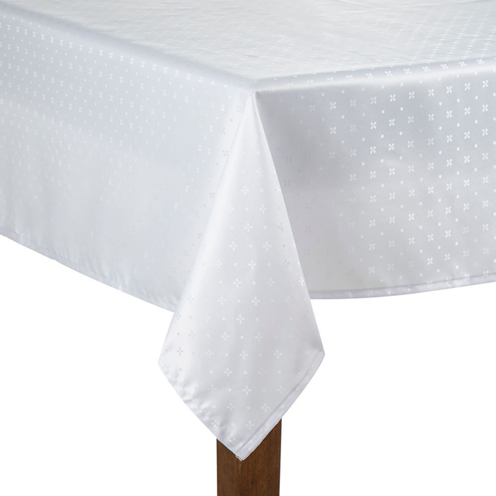 Toalha De Mesa 140X140cm Requinte Döhler - Branco TJ-5796