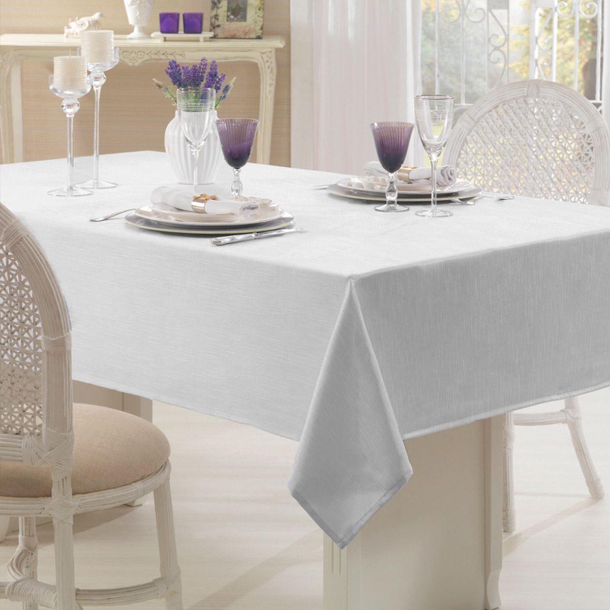 Toalha de Mesa 2,00x 2,00m Passion Clean Döhler - Branco