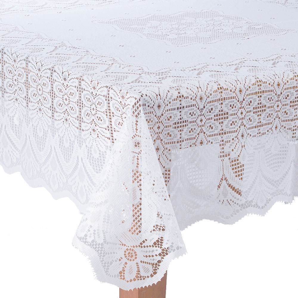 Toalha De Mesa Arabesco 1,60M X 1,60M Havan Casa - Branco