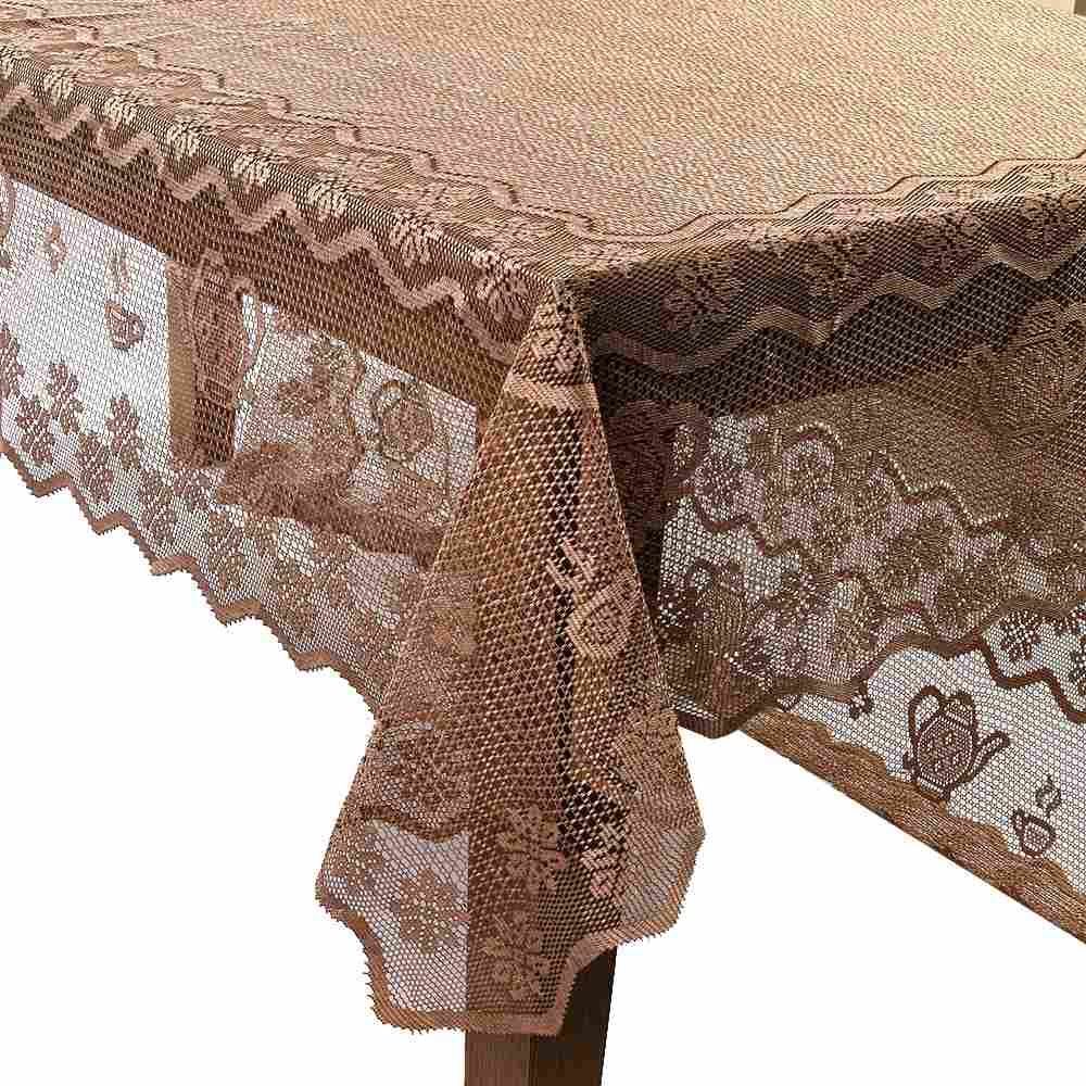 Toalha De Mesa Arabesco Bule 1,50M X 2,20M Havan Casa - Taupe