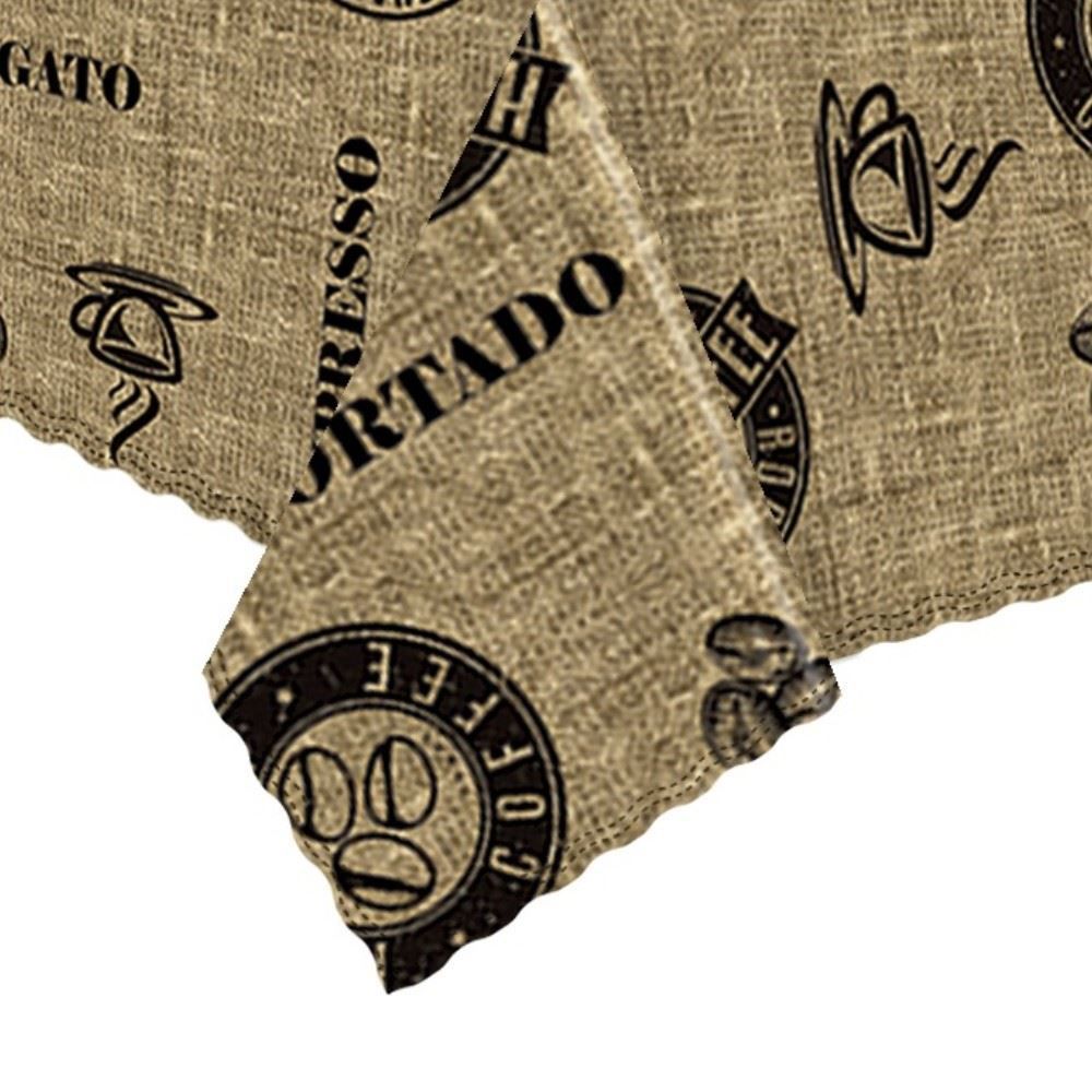 Toalha De Mesa Térmica 1,38X2,10 M Salehtex - Café Brasil Marrom 