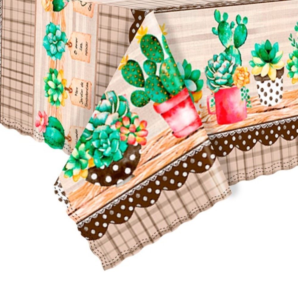 Toalha De Mesa Térmica 1,38X2,10 M Salehtex - Cactus