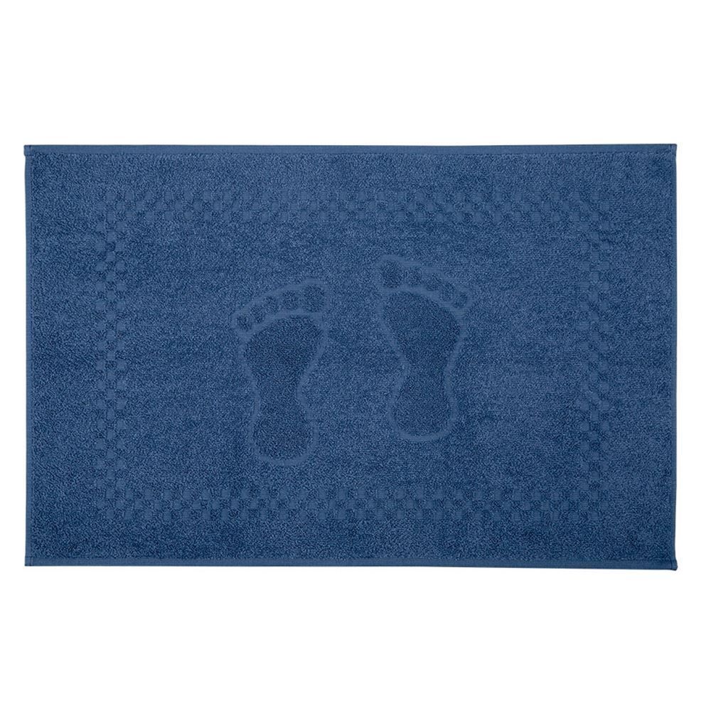 Toalha De Piso Algodão 45X68cm Havan 1 Pç - Azul Netuno