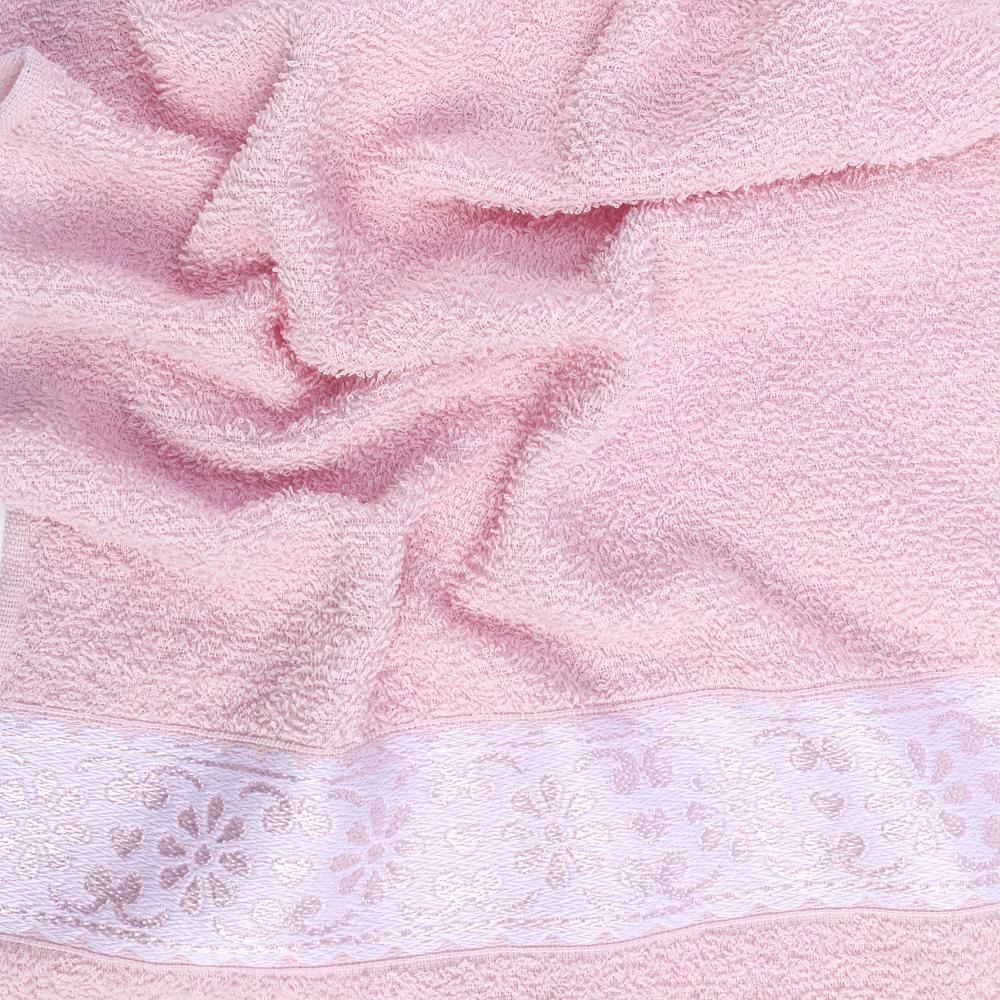 Toalha De Rosto 85% Algodão Malú Havan Casa Havan 1 Pç - Rosa Fita